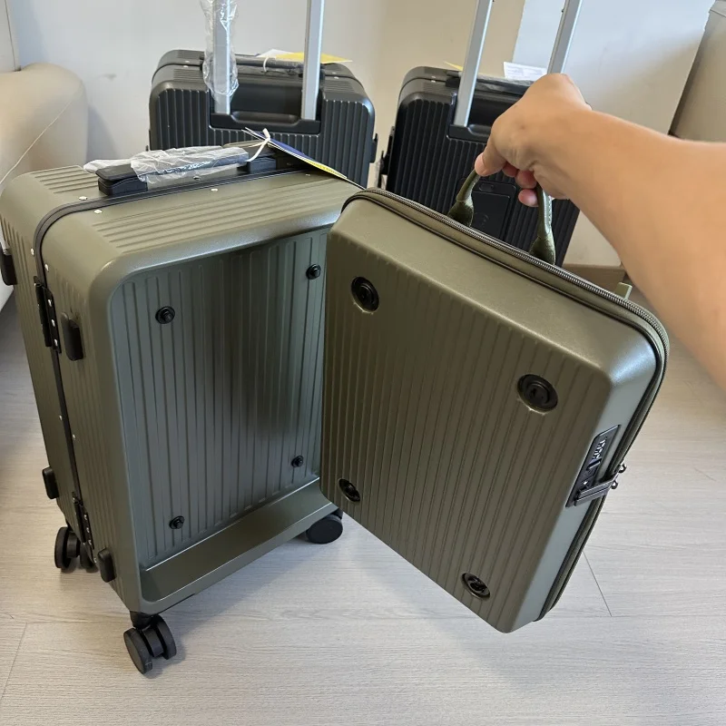 Aluminum Frame Carry On Luggage - Чемодан-трансформер 2-в-1 с отсоединяемым рюкзаком, отделением