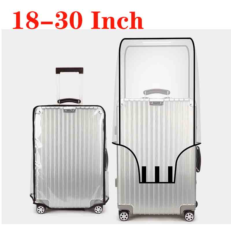 Waterproof Suitcase Cover Protector - 18-30-дюймовый чемодан, защитная пленка из ПВХ,