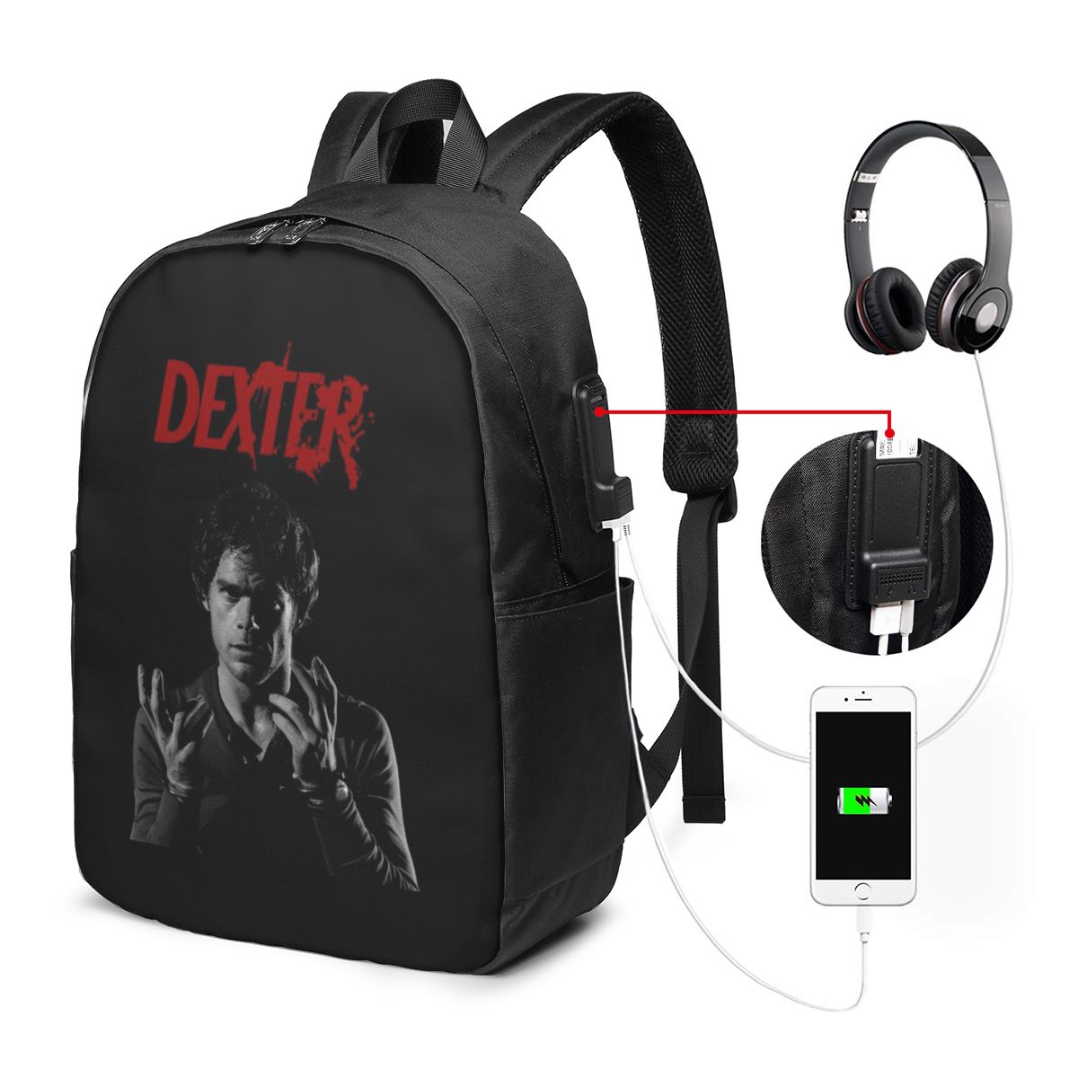 Travel Bags - Рюкзак для ноутбука Movie Dexter Morgan,