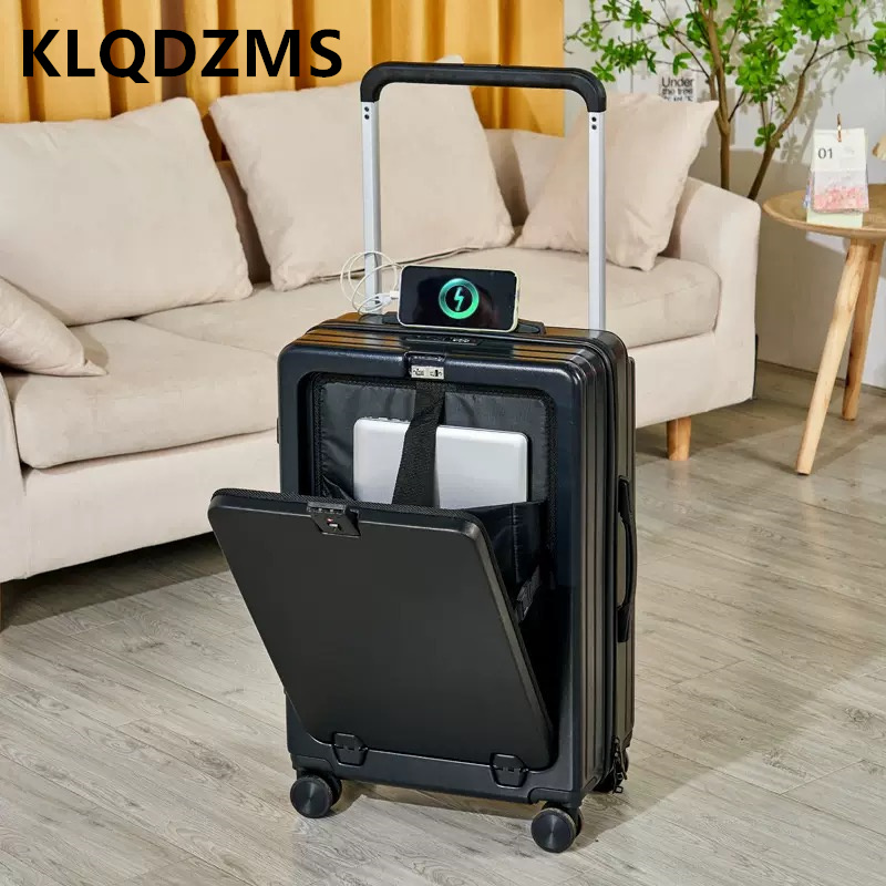 Front Opening Laptop Luggage 24 Inch - KLQDZMS 20/22/24/26-дюймовый высококачественный чемодан из ABS+PC