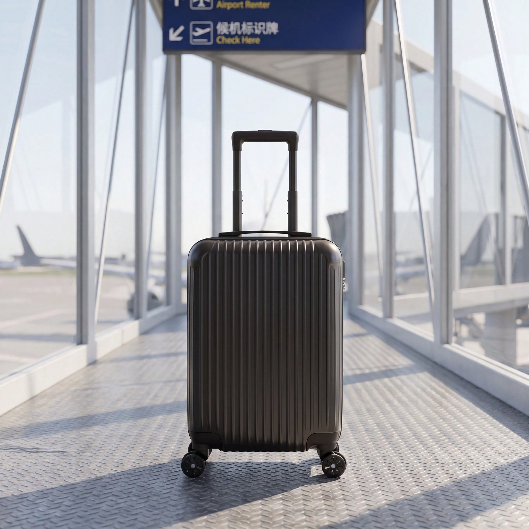 20-дюймовый чемодан из ABS-пла – обзор и цена Cabin Size Lightweight Travel Trolley