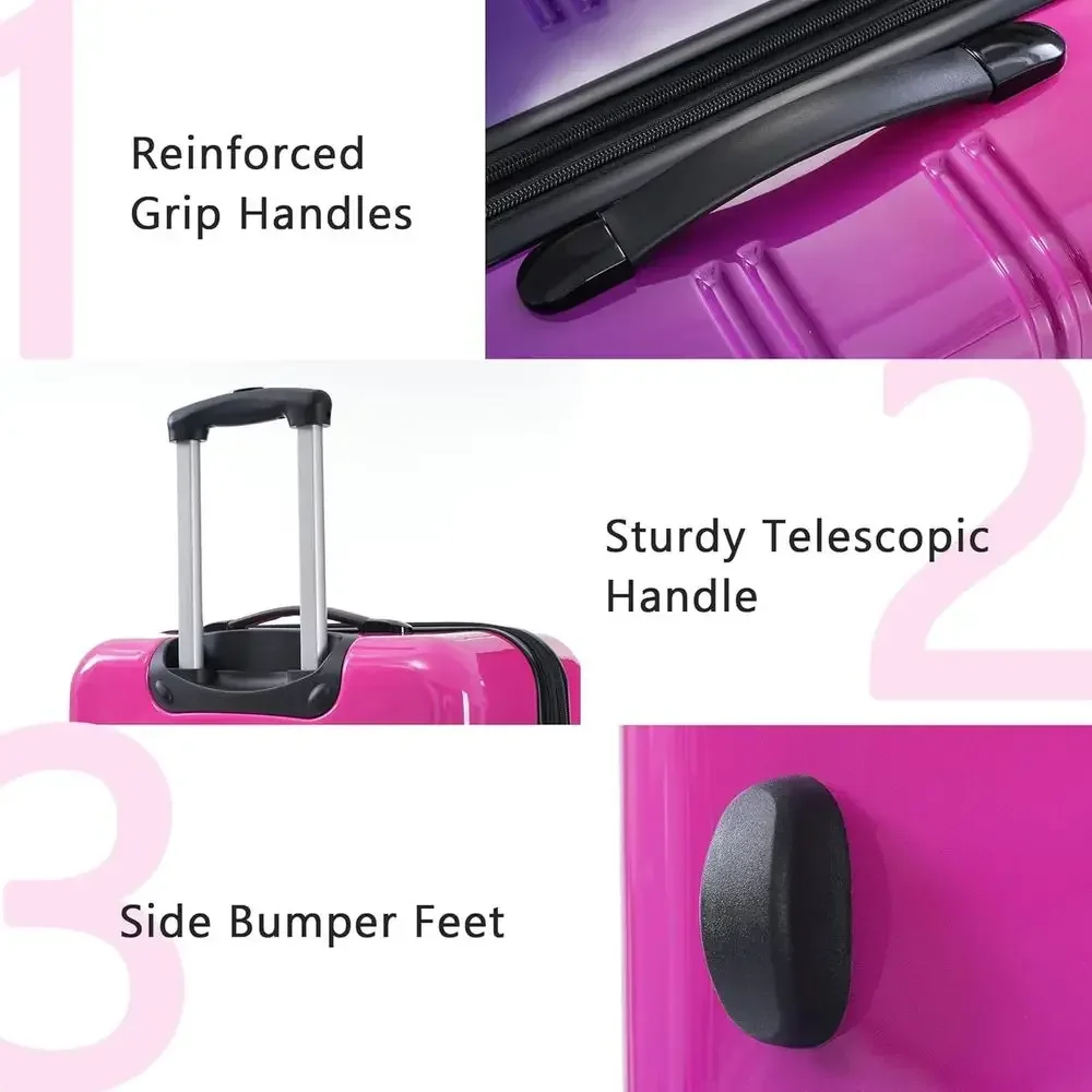 Набор из трех жестких чемодано – обзор и цена Expandable Hard Shell Luggage Set