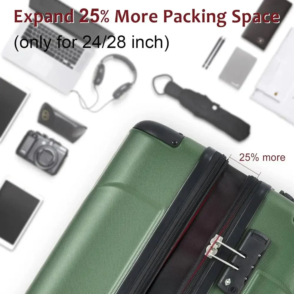Набор из 6 расширяемых чемодан – обзор и цена Expandable Hard Shell Luggage Set