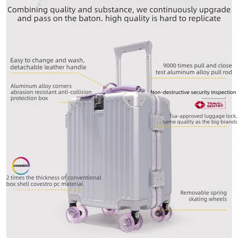 Набор чемоданов на колесах с а – обзор и цена Aluminum Frame Carry On Luggage