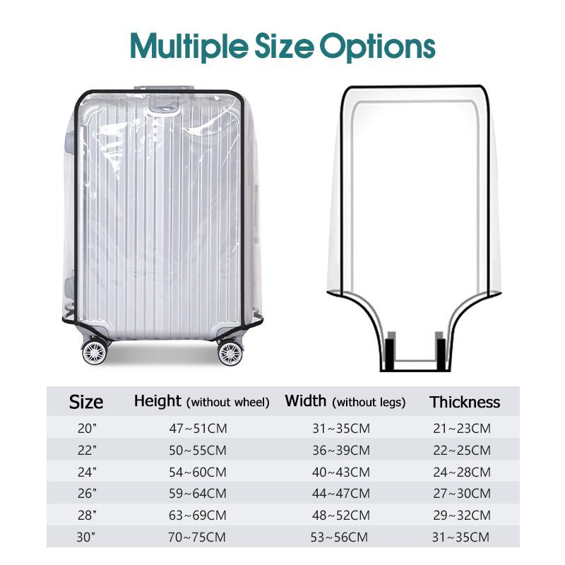 Горячая распродажа! Прозрачный – обзор и цена Luggage Protective Cover Transparent
