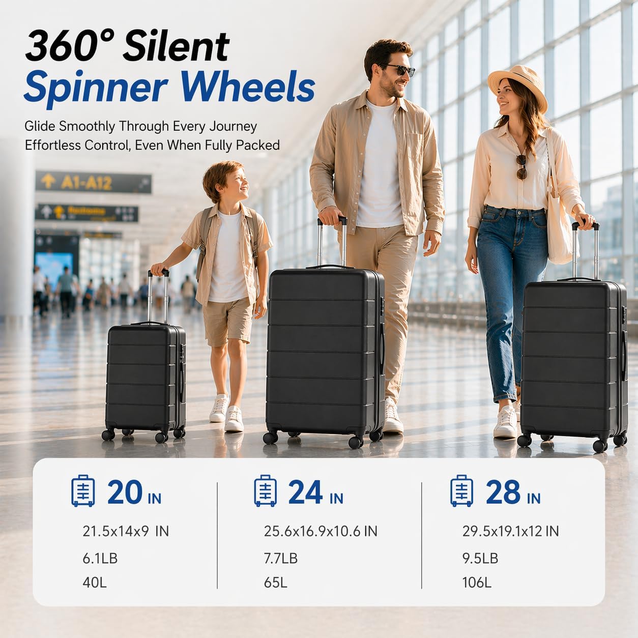 Набор расширяемых чемоданов YO – обзор и цена Expandable Hard Shell Luggage Set