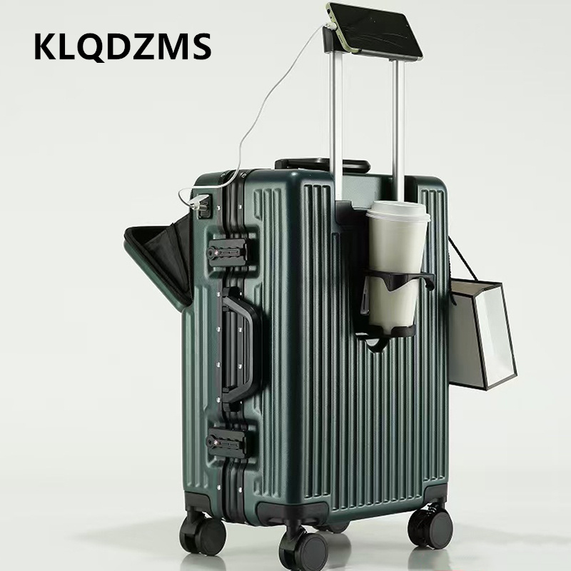 Многофункциональный чемодан KL – обзор и цена Front Opening Laptop Luggage 24 Inch