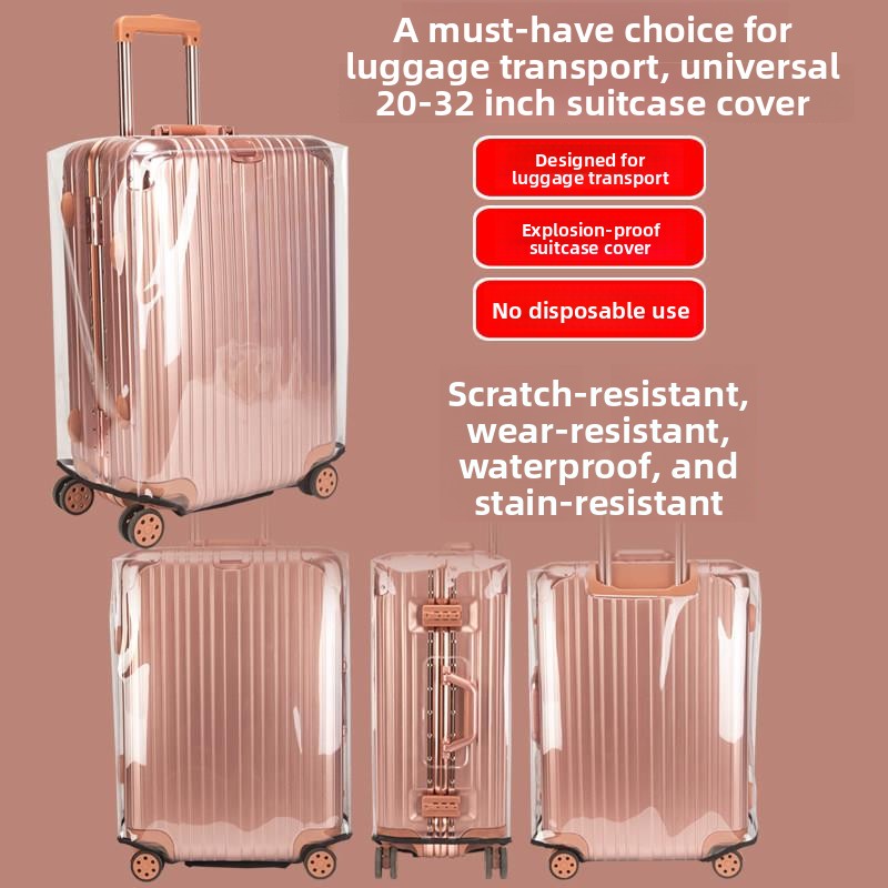 Утолщённый защитный чехол для  – обзор и цена Luggage Protective Cover Transparent