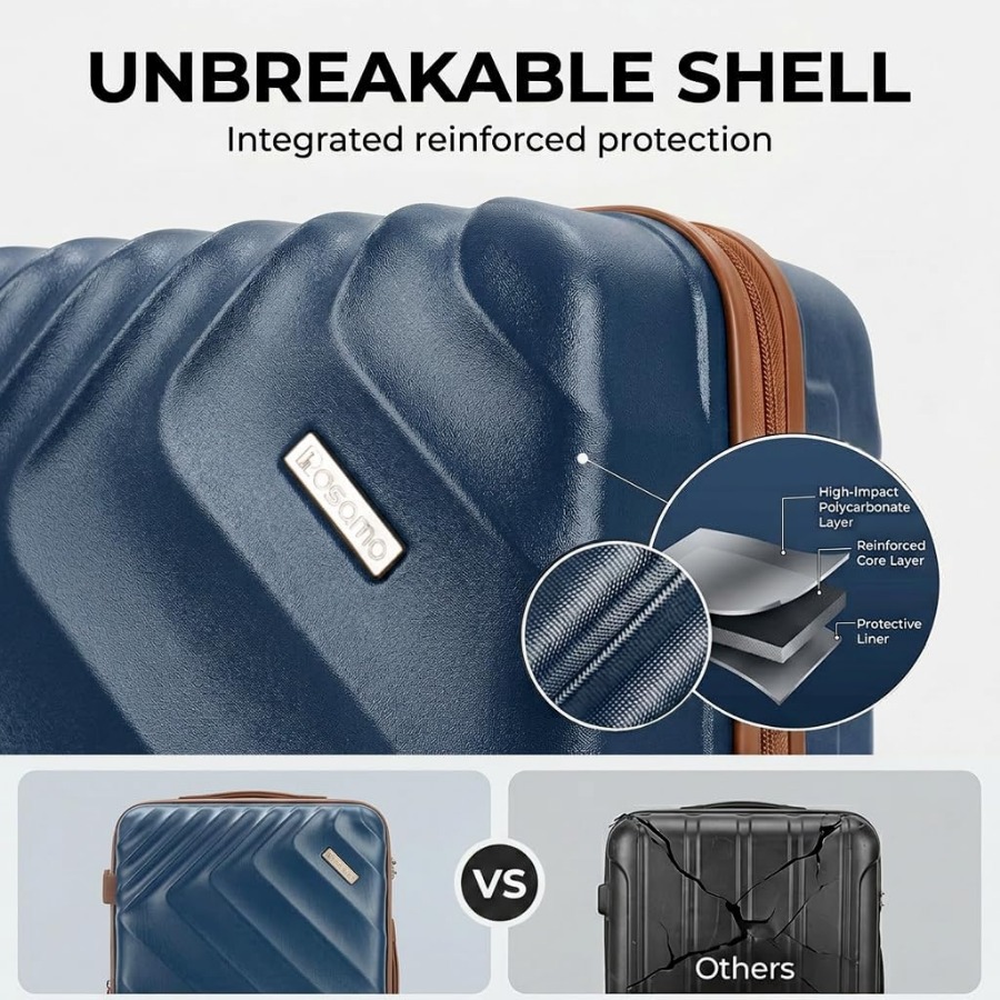 Набор из 5 жестких расширяемых – обзор и цена Expandable Hard Shell Luggage Set